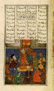 Iskander Meets with the Sages,from the Khamsa of Nizami unknow artist
